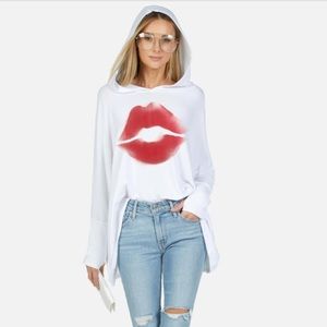 Lauren Moshi Wilma X Spray Kiss Oversized Sweatshirt [EUC]